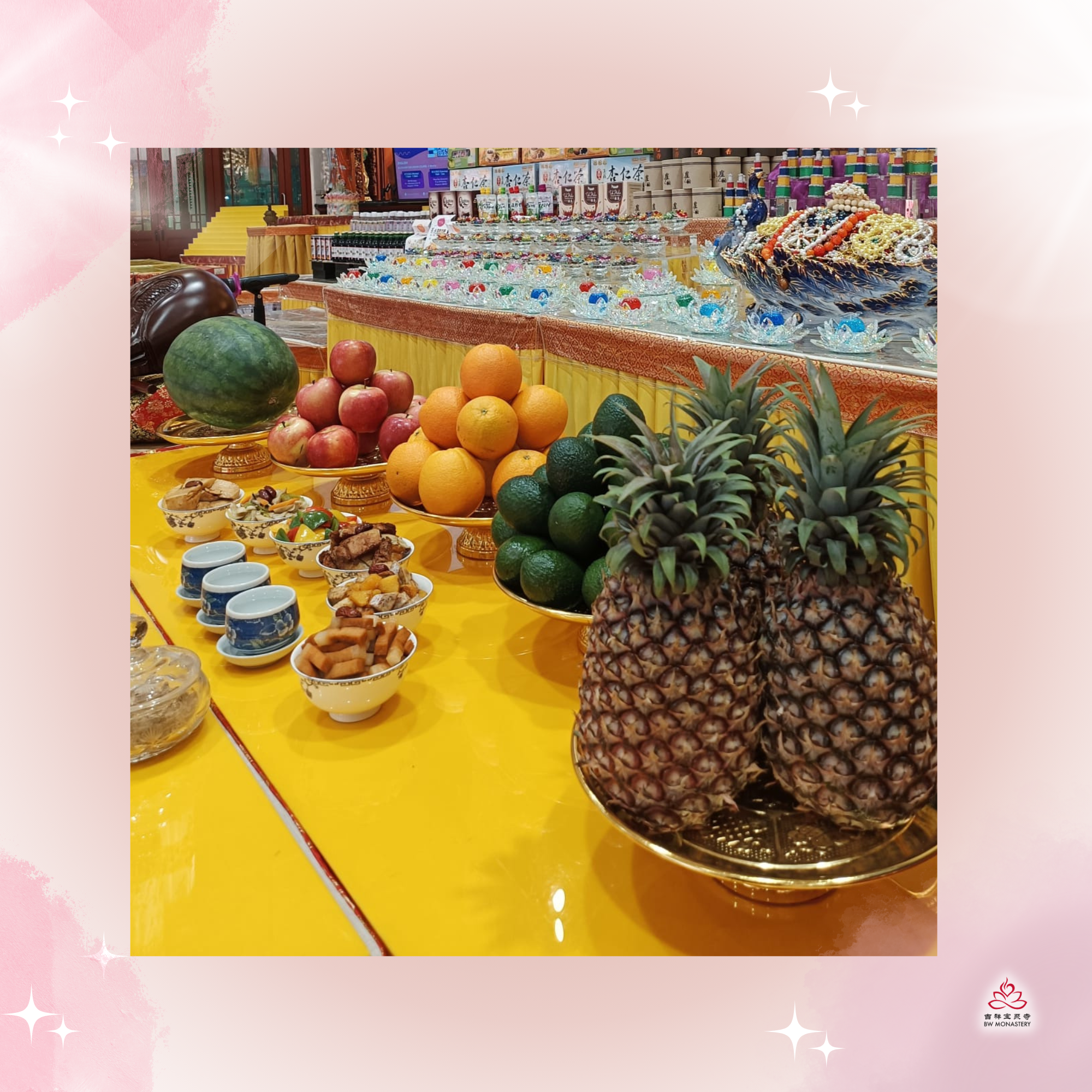 GF - Offering Of Flowers, Fruit & Food To Buddhas & Bodhisattvas