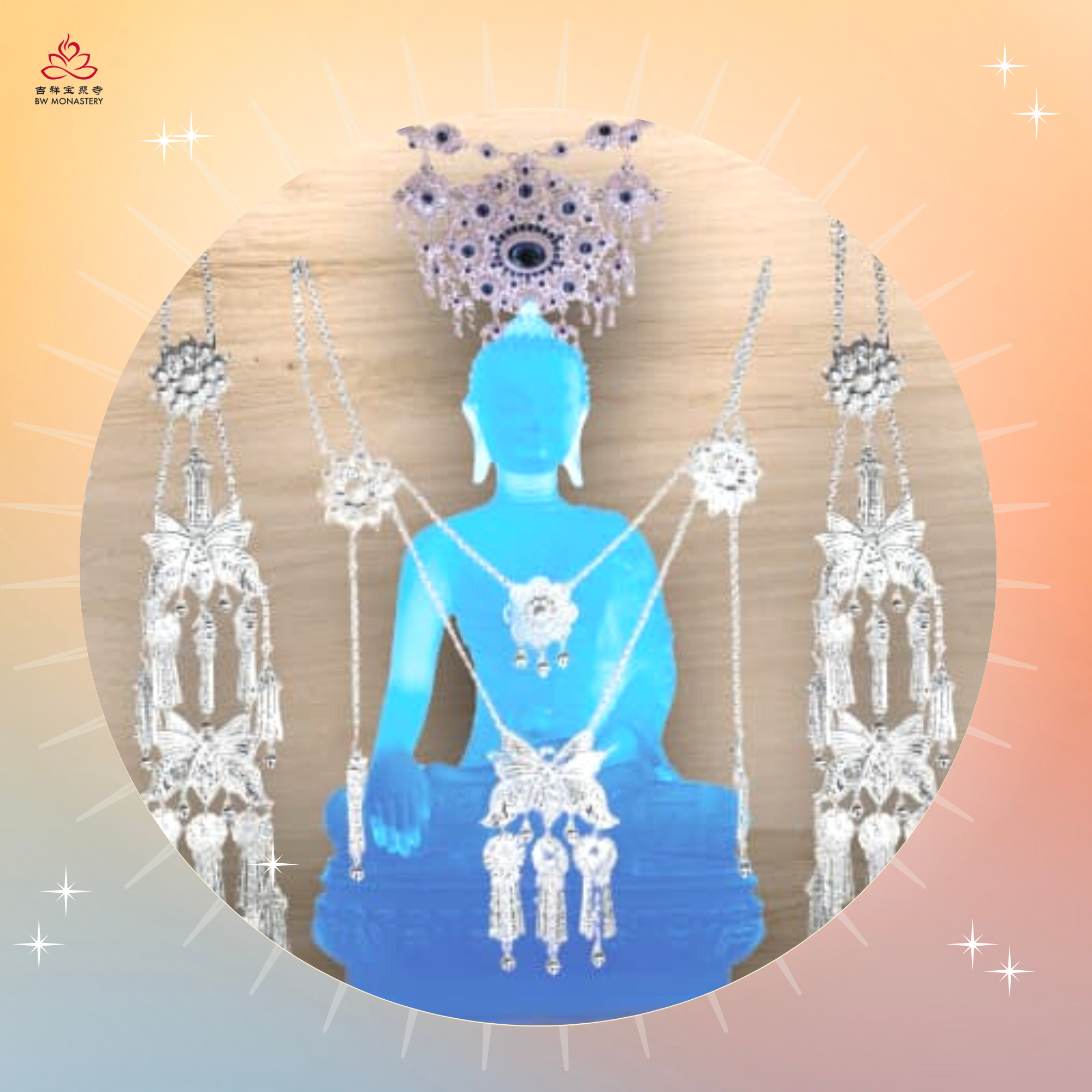 EVO - Offering Lamp & Exquisite Ornaments for the Medicine Buddha (*Limited Sets)