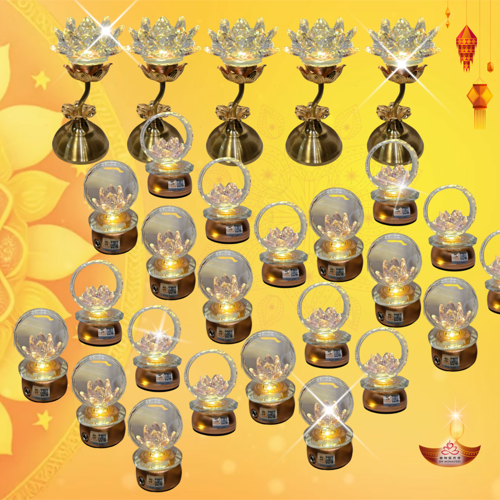 吉祥圆根灯会 - 莲花灯海供佛坛主 - 为期十四天法会 (限量)